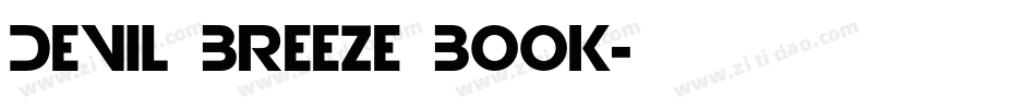 Devil Breeze Book字体转换